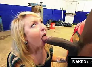 Blonde Married Wife Cheats With BBC Repair Man, Sucking And Fucking.