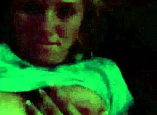Hot blonde teen masturbates alone at night in homemade video