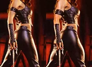 Blonde MILF with fake tits gets fucked in virtual reality. European mother in law enjoys sex and fantasy.