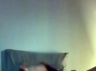 feeling aroused in bed with hairy pussy and saggy natural tits