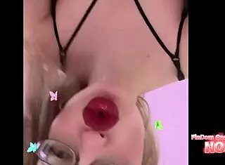 You're obsessed with this goddess in glasses, paying for domination.