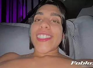 Free video latina girl solo masturbation on couch with dirty talk