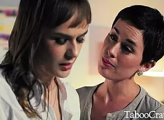 Innocent teen intern gets fucked by milf boss's husband at work