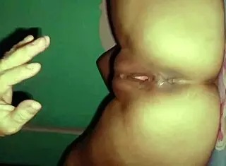 How does this village girl achieve creamy orgasms with her wet pussy?