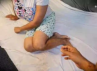 i came to give company to my big tits stepsister at home.