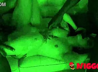 Lorena lopes enters the dark room for a blind challenge with two black guys