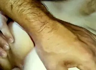 Check wife's open holes in detail?