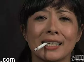 Bound Slut Gets Punished With Choking And Sucking.