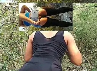 showing off my tasty ass in the mountains 😍