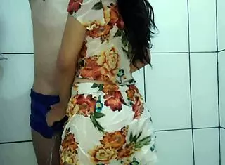 Shower with stepson turned into pussy session 😍