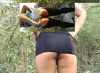 showing off my tasty ass in the mountains 😍