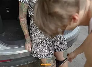 Adult games turned into passionate sex in forest