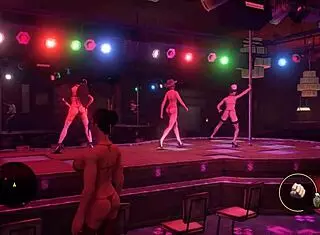 saints row strip club with big tits strippers riding and lap dancing 😍