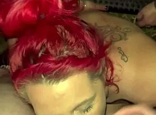 Redhead hooker sucks dick in truck