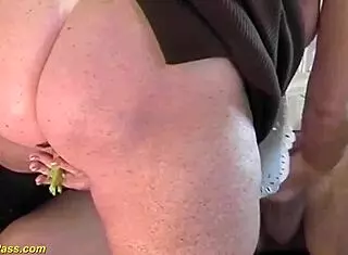 ugly farmer grandma gets ass fucked rough!