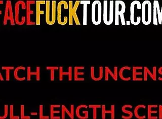 Sexy Amateur Redhead Teen Gags On Big White Cock In Messy Face Fucking