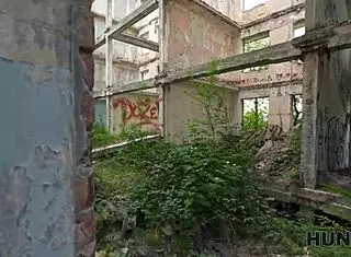 Sexy Russian Girlfriend Cheats Outdoors