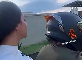 Colombian college girl cheats on boyfriend with stranger in passionate sex.