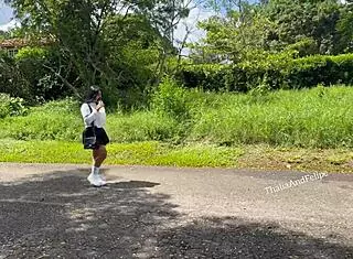 Colombian college girl cheats on boyfriend with stranger in passionate sex.