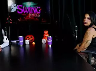 morena boldly demonstrates sloppy blowjob on toy leaving it drenched - marcelly melo sheer red