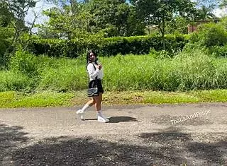 Colombian college girl cheats on boyfriend with stranger in passionate sex.