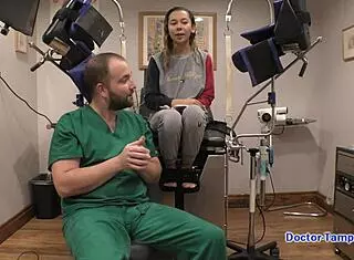 Kalani Luana gets her yearly physical from Dr. Tampa.