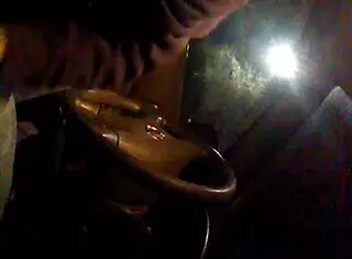 Guy jerks off alone in his car during outdoor solo session.