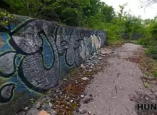 Sexy Russian Girlfriend Cheats Outdoors