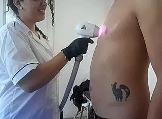 latina gets laser hair removal with eddie queens