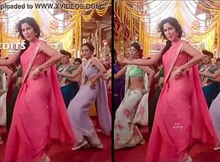 Katrina Kaif's boobs shake in slow motion jumps.