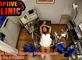 Naked Behind The Scenes From Melany Lopez In Remote Interrogation Center With Bloopers And Gyno Exam Bondage