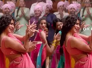 Katrina Kaif's boobs shake in slow motion jumps.