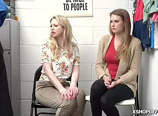 Shoplifter ashley lane bends over for hard doggystyle fuck with deepthroat and spanking in office!