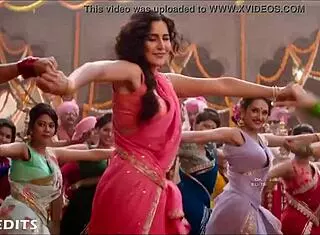 Katrina Kaif's boobs shake in slow motion jumps.