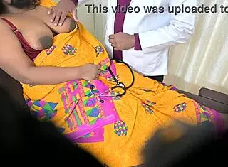 Doctor gets too handsy with lady patient during checkup, leading to unexpected intimate exam in hospital