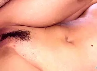 Uncensored japanese massage parlour creampie sex with small masseuse for client! How does that sliding feel?
