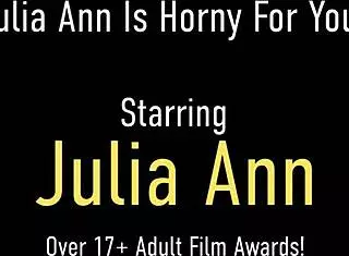 i'm julia ann as hot milf masturbating in solo session