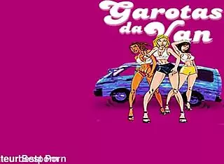 Garotas da van group has Britney Bitch Alessandra Dias Nicole fucking Michael inside car