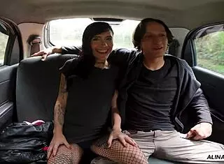 OMG my first porn scene... fucking a big dick in the car was intense and rough! 🚗🍆