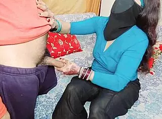 so this bhabhi with big ass hooks up with debor for intense anal sex, his big cock pounding her while she moans and talks dirty in hindi audio
