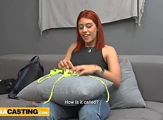 i uh feel so nervous suckin this huge cock as a small tits redhead amateur teen 18+