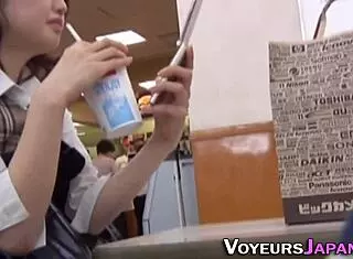 Japanese Cutie Intensely Rubs Wet Pussy Outdoors in Public Voyeur Hidden Cam Scene