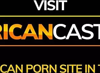 Hey, this African casting features big tits ebony model giving booty to white cock producer