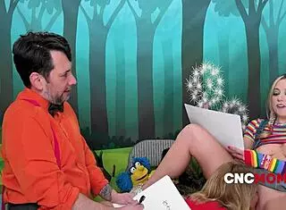 sesame street turns wild with freeuse cnc mom in a hot milf threesome