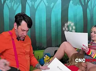 sesame street turns wild with freeuse cnc mom in a hot milf threesome