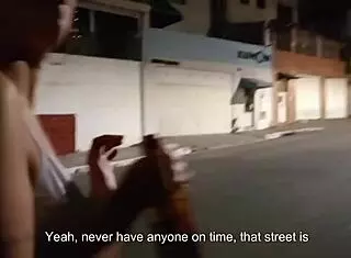 oh man, i'm having sex with this stranger in the alley near home, including pov blowjob and close-up kissing on her small tits and natural ass