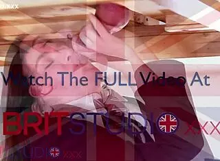 Naughty Uniformed Brunette Ellie Milks Huge Cock at Gloryhole Milking Table