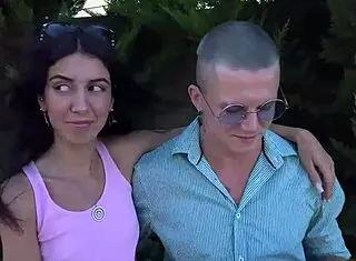 strangers crash with married couple but pay by fucking wife's tight pussy 😏