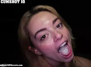 12 Intense Cumshots Completely Drain Sophia in Wild Gloryhole Action