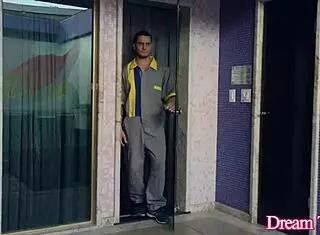 Roberta Cortes tranny rides his dick bareback then cums in mouth